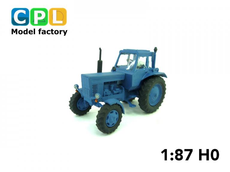 Traktor Belaruss MTS 82L kleine Kabine blau Bj 1982